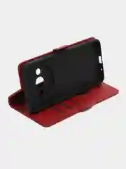 Красный чехол-книжка для  Redmi А3 ( Редми А3) с боковым магнитом