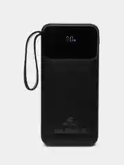 Белый power Bank с быстрой зарядкой, со встроенными кабелями, Lightning, Type-C