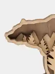 3Д раскраска Медведь