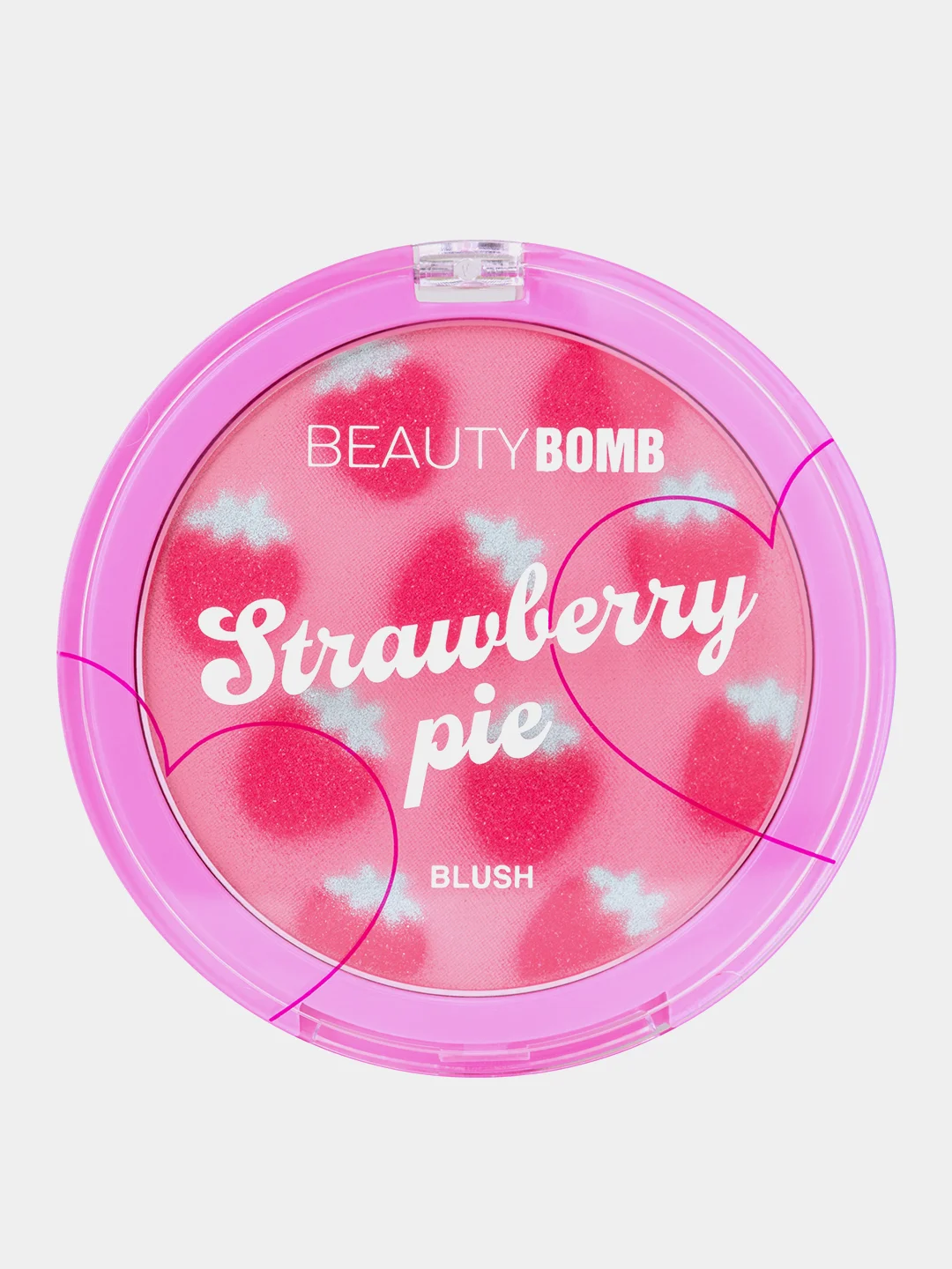 Румяна для лица Beauty Bomb Strawberry pie, тон 01 - розово-персиковый, 7,5 г