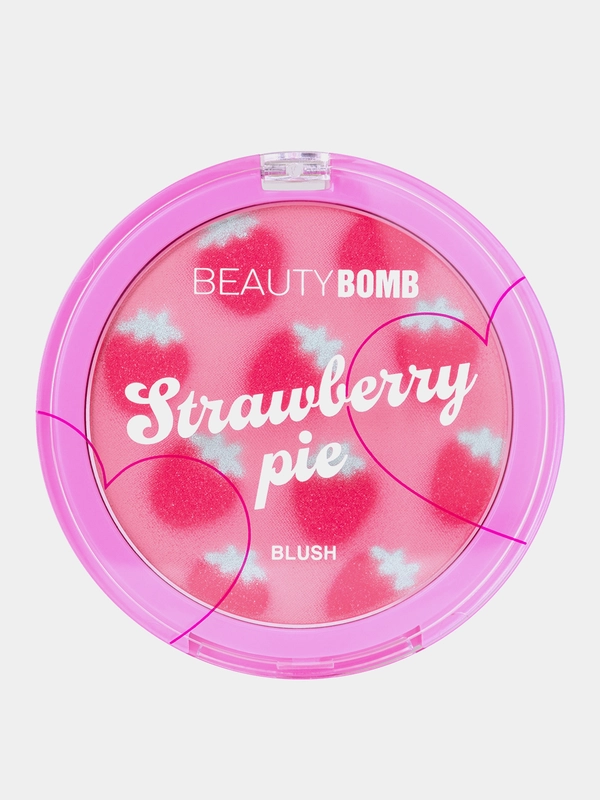 Румяна для лица Beauty Bomb Strawberry pie, тон 01 - розово-персиковый, 7,5 г