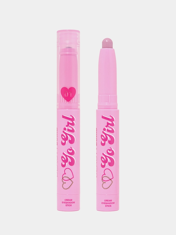 Кремовые тени в стике Beauty Bomb Go girl, тон 01 - Pie Girl, нежный лилово-розовый, 0,6 г