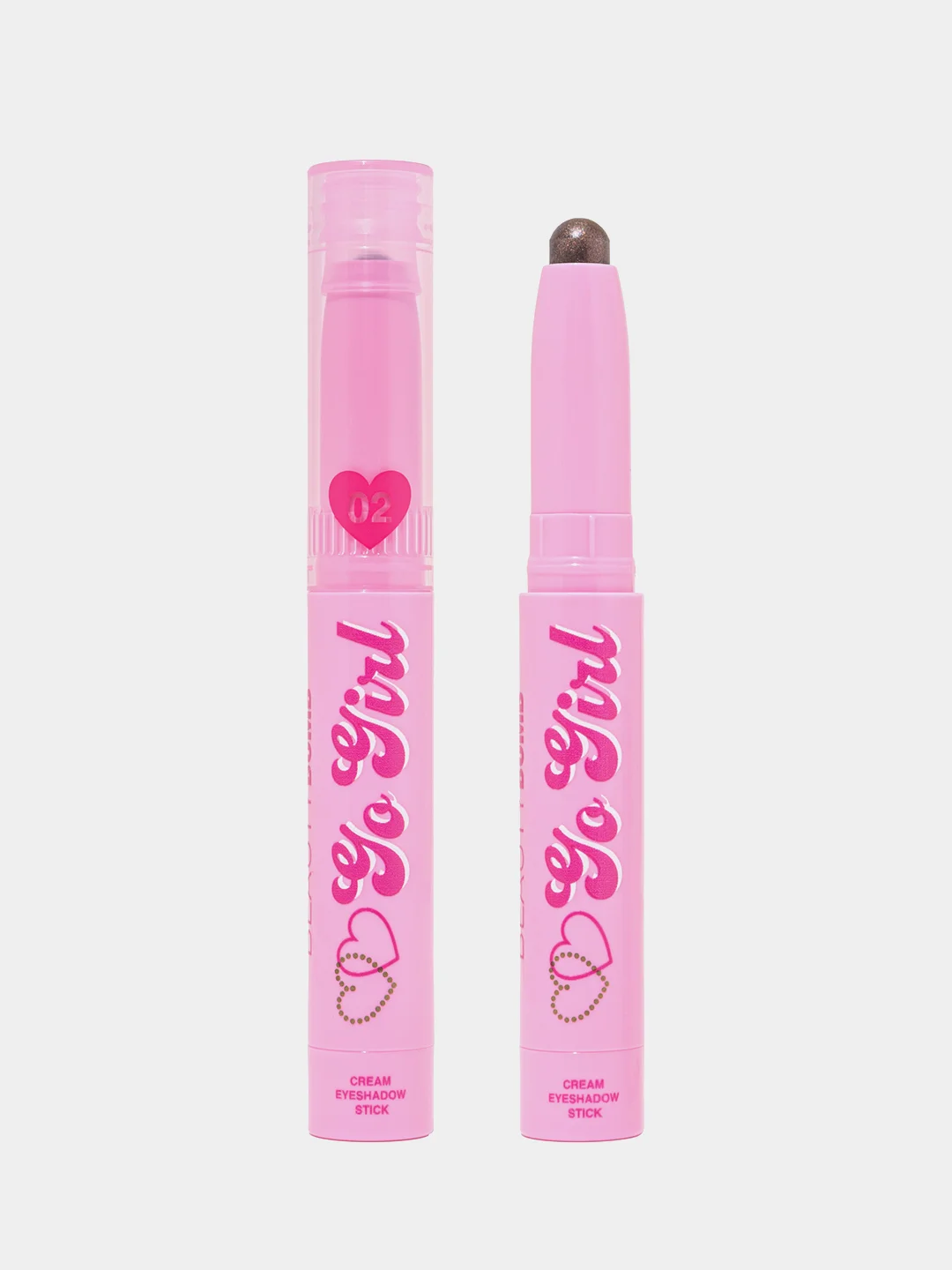 Кремовые тени в стике Beauty Bomb Go girl, тон 02 - Golden Cost, нежный холодный нюдовый
