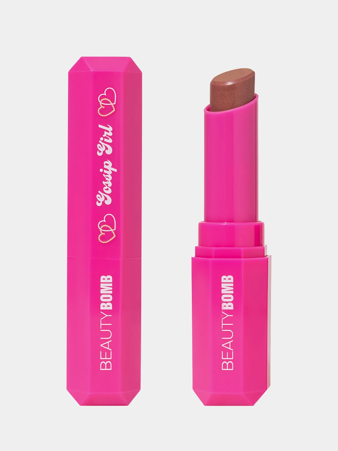 Помада-бальзам Beauty Bomb Gossip girl, тон 03 - коричневый с золотистым шиммером, 2 г