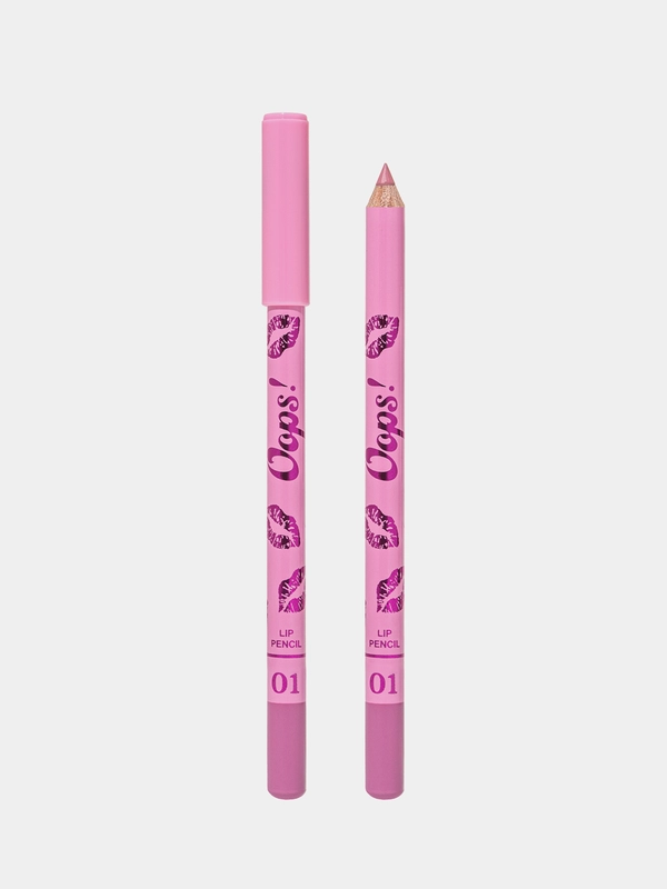 Карандаш для губ Beauty Bomb Oops, тон 01 - Bubble Gum, пыльно-розовый, 0,95 г