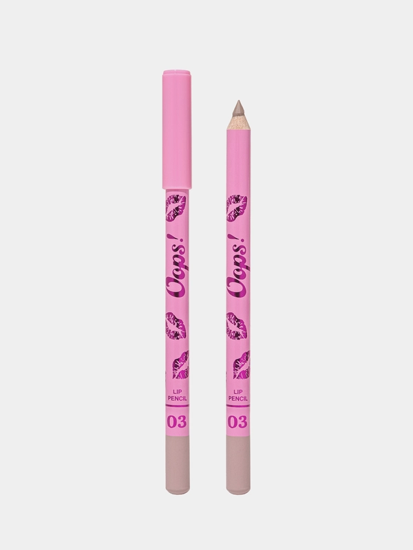 Карандаш для губ Beauty Bomb Oops, тон 03 - Pumpkin Latte, светлый нюд, 0,95 г