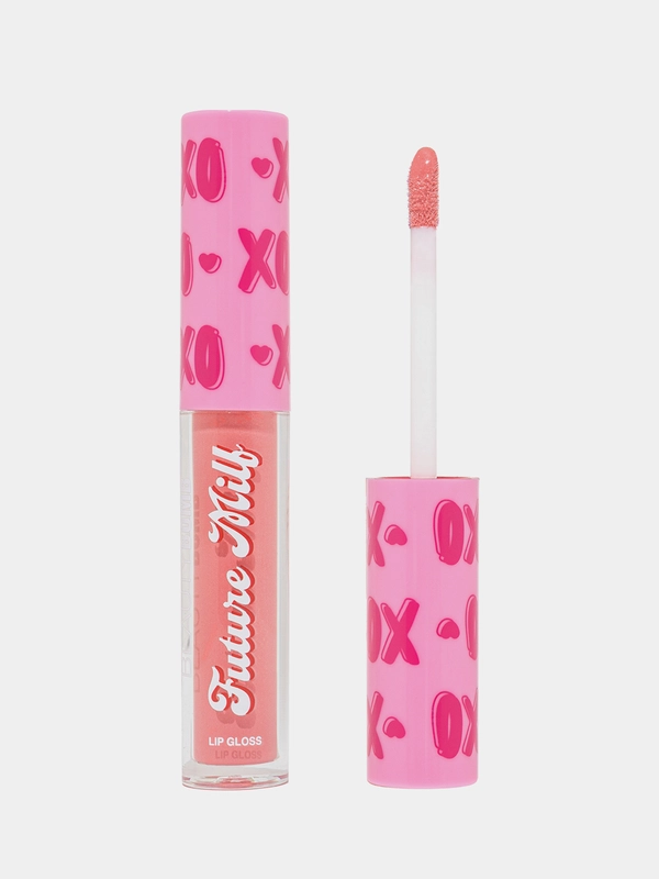 Блеск для губ Beauty Bomb Future milf, тон 02 - Nude Star, бежевый с блестками, 3,4 мл