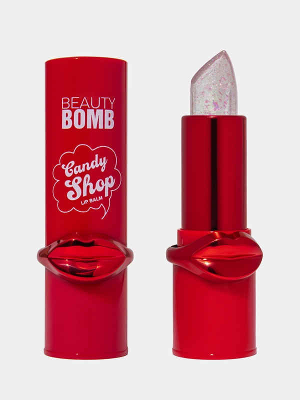 Бальзам для губ Beauty Bomb Candy shop, тон 01 - Rose Glitz , розовый, 3 г