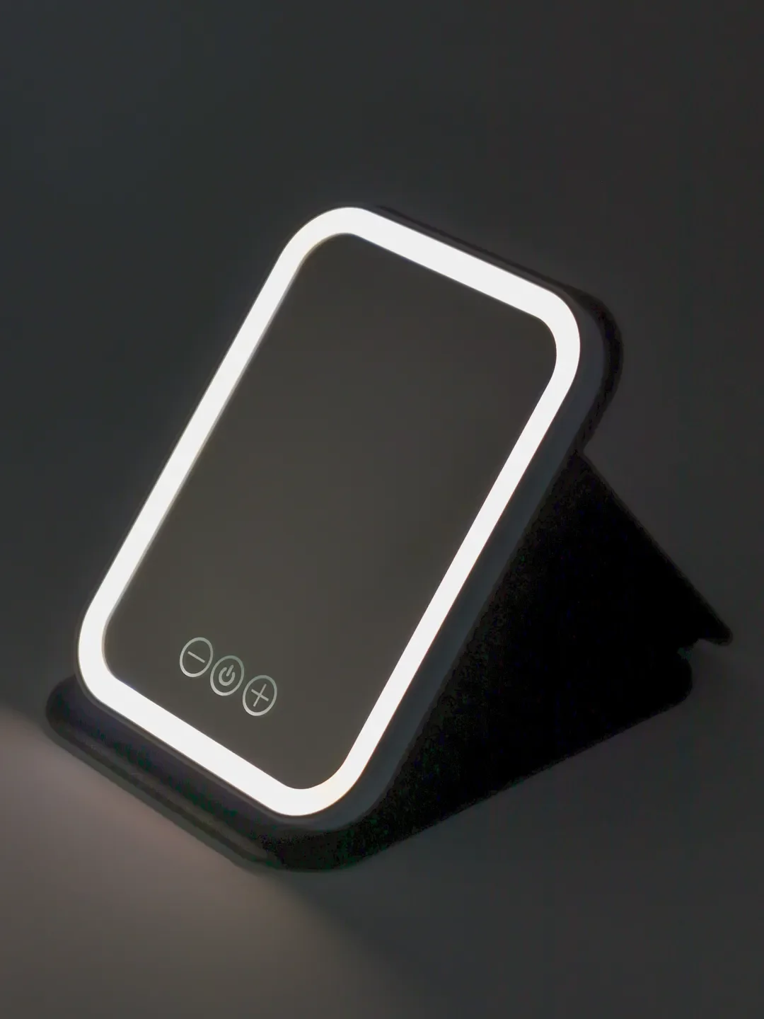 Розовый косметическое зеркало-планшет для макияжа со светодиодной LED подсветкой