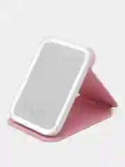 Розовый косметическое зеркало-планшет для макияжа со светодиодной LED подсветкой