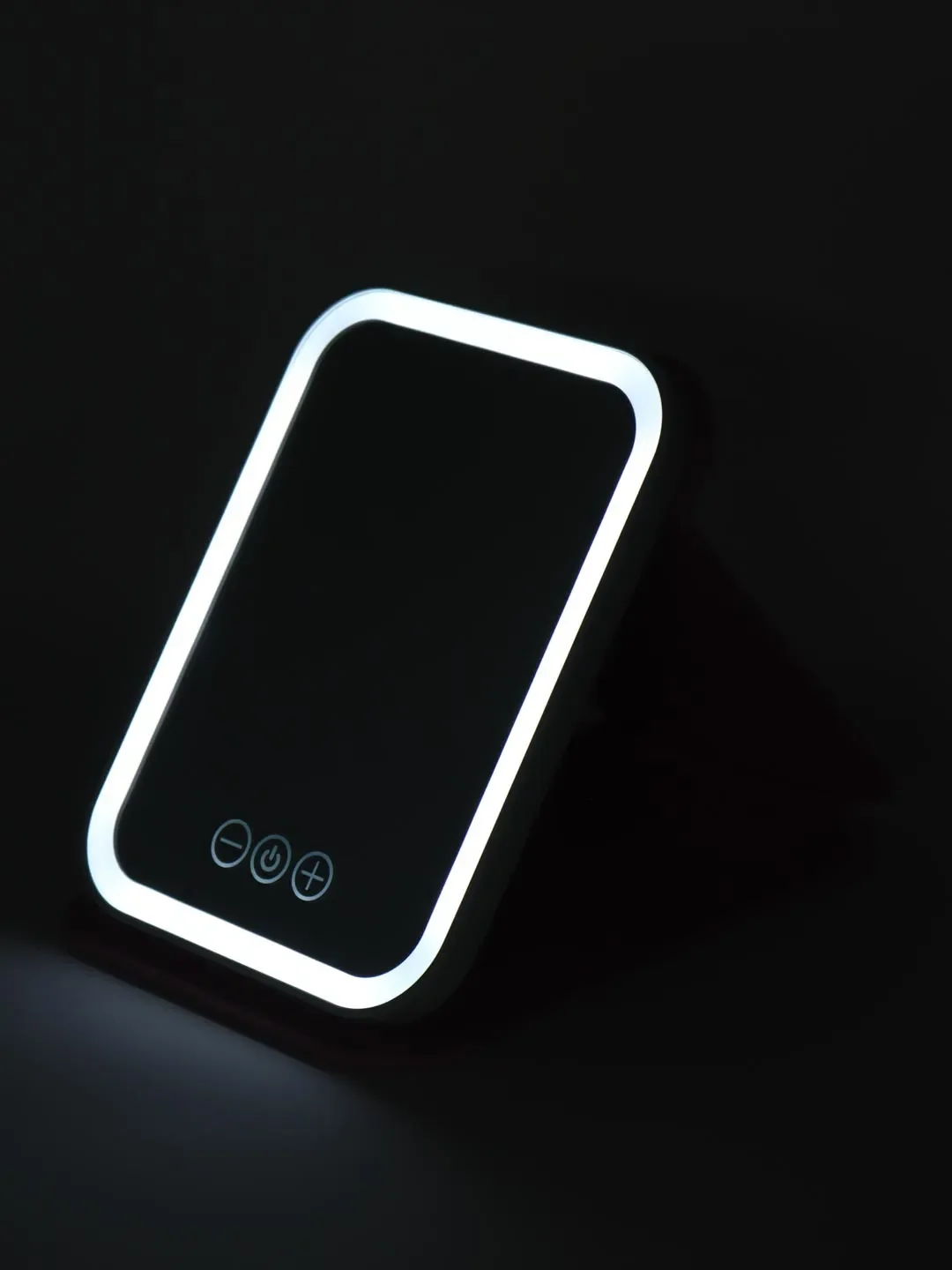 Розовый косметическое зеркало-планшет для макияжа со светодиодной LED подсветкой