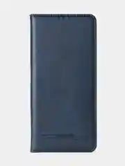Синий чехол-книжка для Tecno Spark 20 Pro Plus из высококачественной искусственной кожи