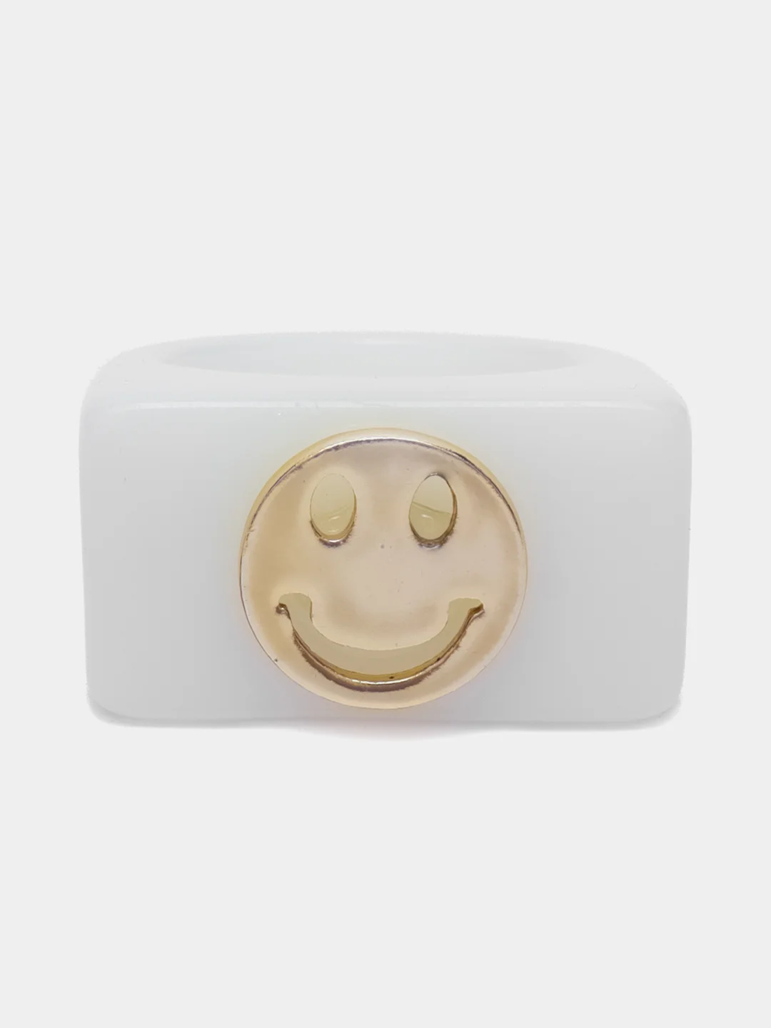 Белый кольцо "Smile"