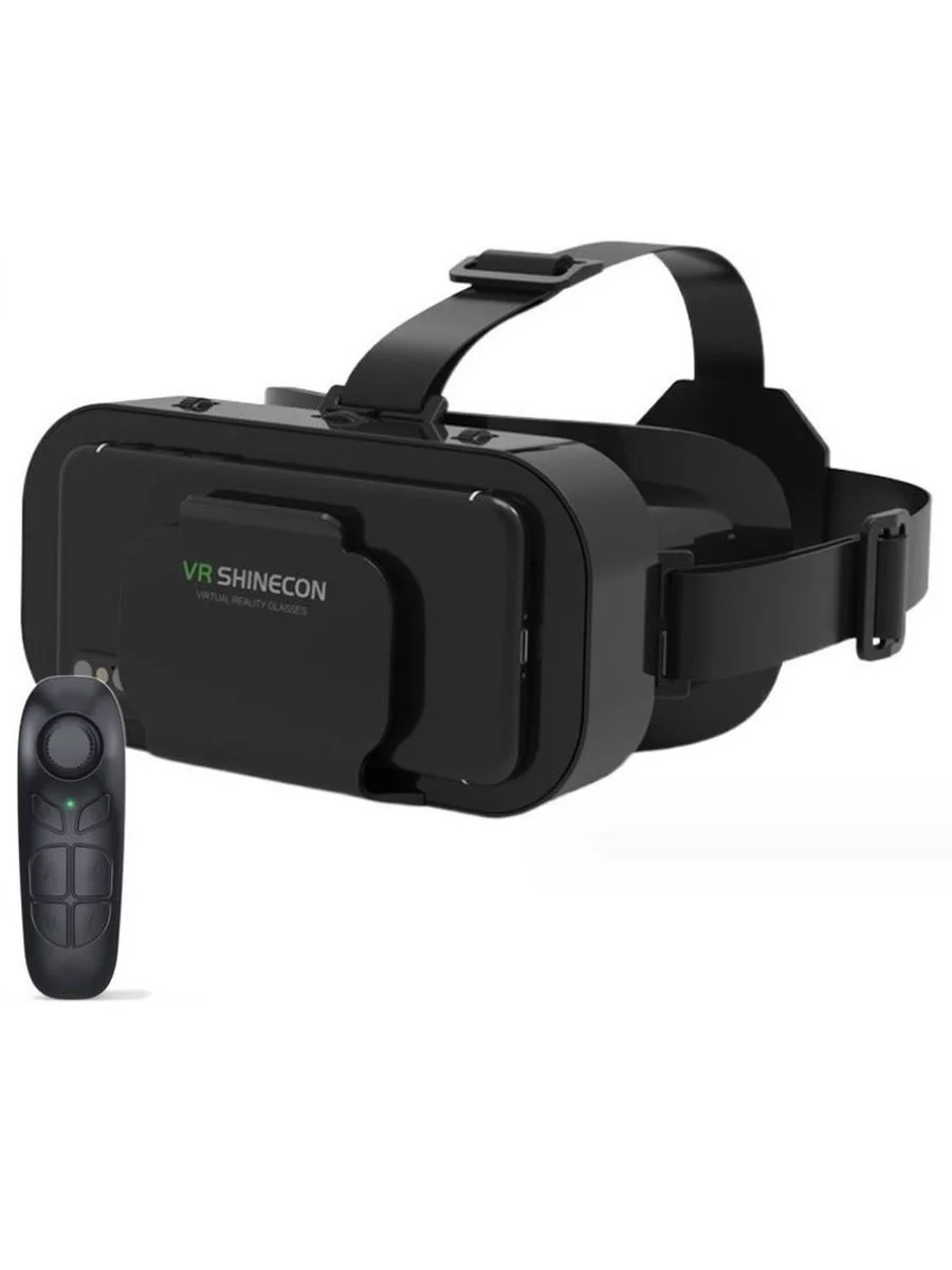 Угольный очки виртуальной реальности VR SHINECON G05pro с блютуз джойстиком