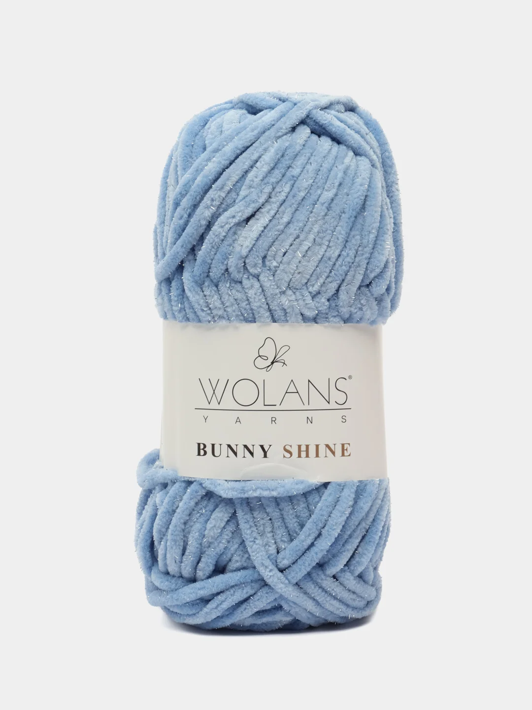 Пряжа плюшевая Wolans Bunny Shine Mix № 15
