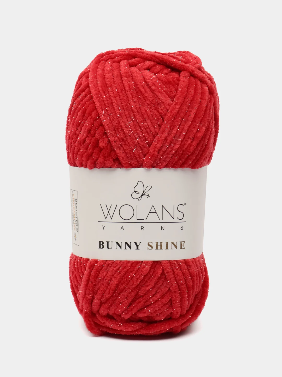 Пряжа плюшевая Wolans Bunny Shine Mix № 16