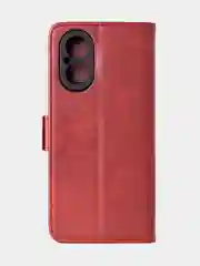Алый чехол-книжка для Realme C67 из высококачественной кожи