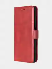 Алый чехол-книжка для Realme C67 из высококачественной кожи