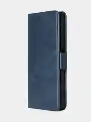 Темно-синий чехол-книжка для Realme C67 из высококачественной кожи