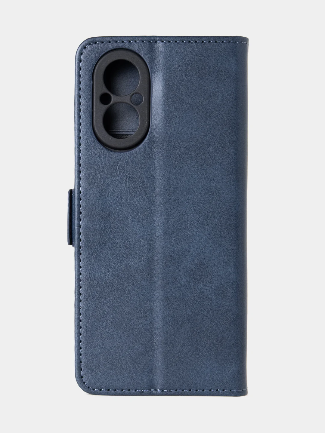 Темно-синий чехол-книжка для Realme C67 из высококачественной кожи