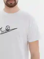 Белый футболка с вышивкой Скриптонайк, унисекс