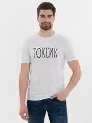 Алый белая футболка с принтом, унисекс