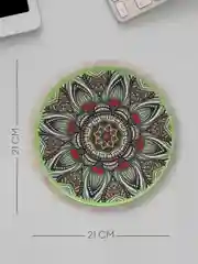 Мятный восточный игровой коврик для компьютерной мыши КАРТОФАН с бахромой и рисунком текстильный