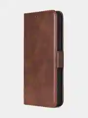 Терракотовый чехол для Samsung A55 книжка из кожи, накладка (бампер)