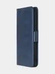Темно-синий чехол для Samsung A55 книжка из кожи, накладка (бампер)