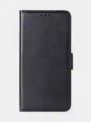 Угольный чехол для Samsung A55 книжка из кожи, накладка (бампер)