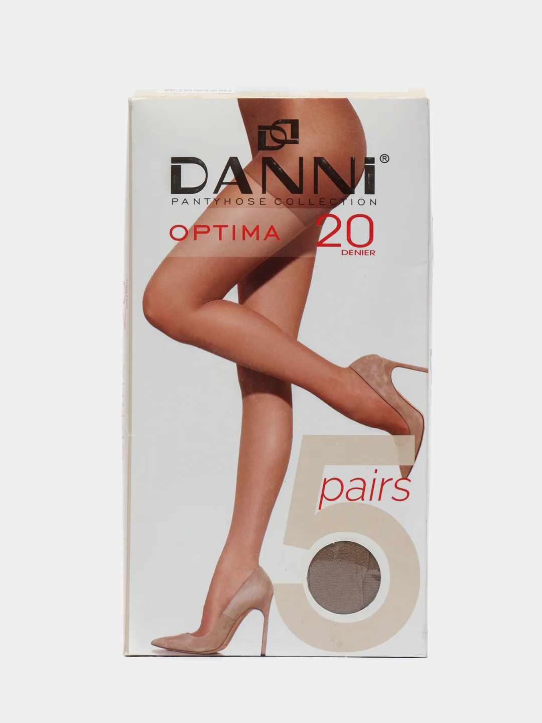 Бежевый колготки женские DANNI Optima 20 den, 5 пар
