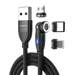 USB кабель магнитный для быстрой зарядки 3 А и передачи данных Charguide 9 pin QC 3.0