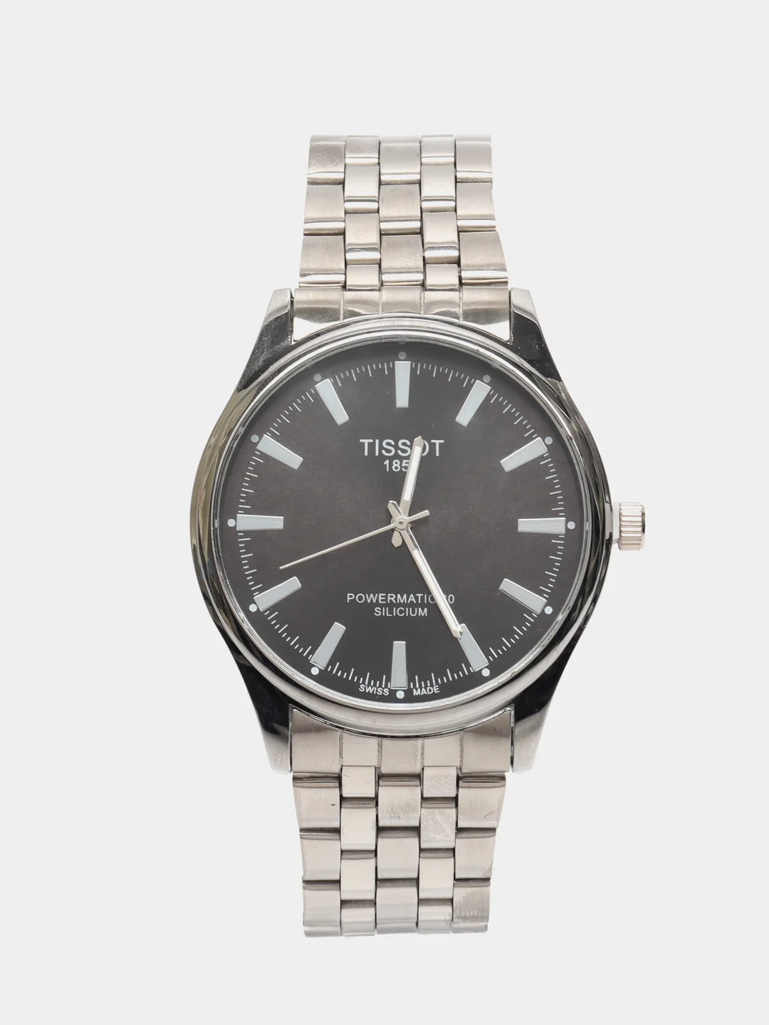 Серебряный часы TISSOT мужские на браслете