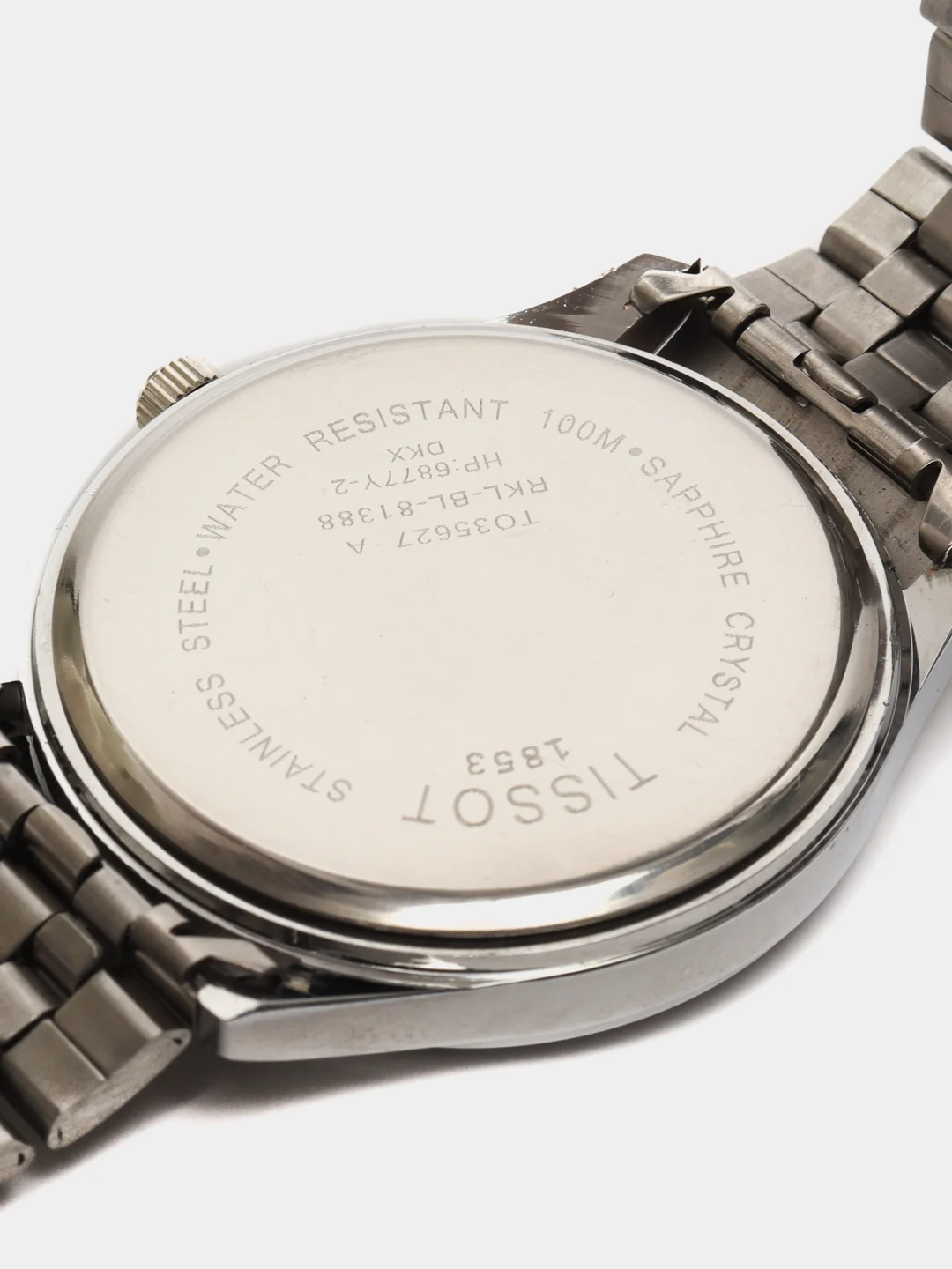 Серебряный часы TISSOT мужские на браслете