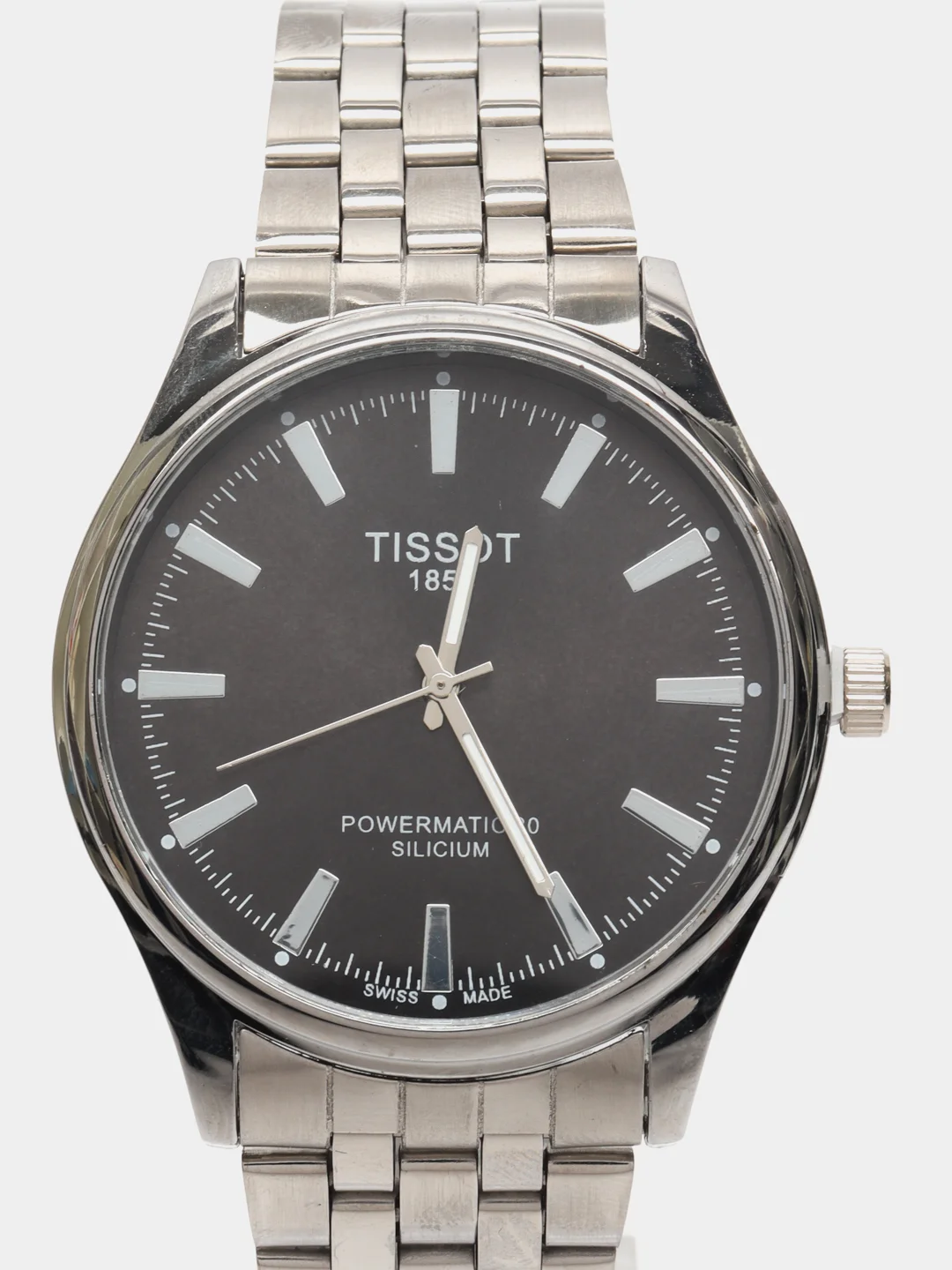 Серебряный часы TISSOT мужские на браслете