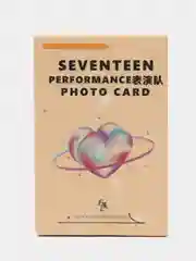 Бежевый карточки K-pop Seventeen, HIPHOP FOTO CARD, карты коллекционные, 55 шт, севентин, к-поп
