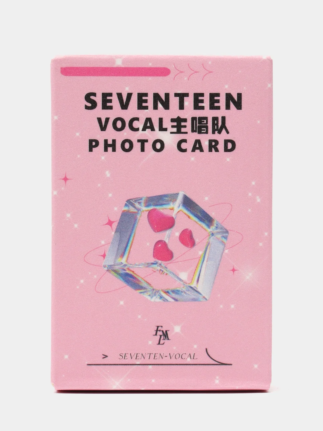 Розовый карточки K-pop Seventeen, HIPHOP FOTO CARD, карты коллекционные, 55 шт, севентин, к-поп
