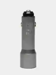 Прикуриватель металлический в автомобиль ВАЗ удлиненный АЗУ 2.4А, 2 USB (металл)