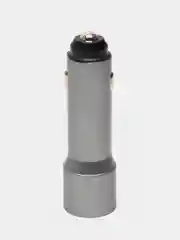 Прикуриватель металлический в автомобиль ВАЗ удлиненный АЗУ 2.4А, 2 USB (металл)