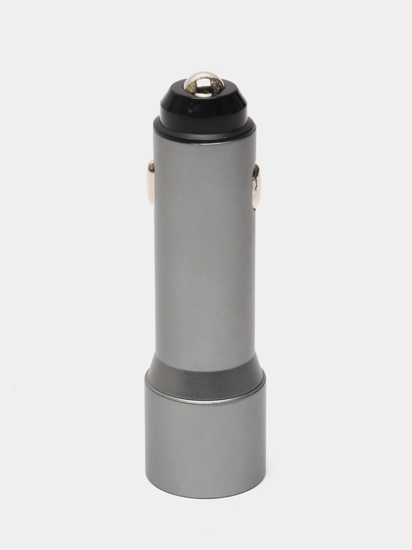 Прикуриватель металлический в автомобиль ВАЗ удлиненный АЗУ 2.4А, 2 USB (металл)