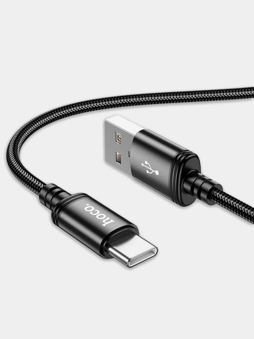Красный кабель Hoco X89 Type-C USB, 3А, быстрая зарядка и передача данных на Андроид