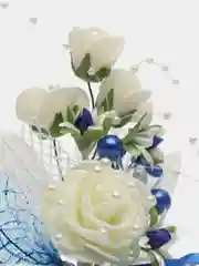 Синий бутоньерка для жениха, бутоньерка для свидетелей