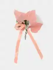 Пастельно-коралловый бутоньерка