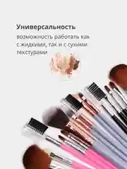 Бирюзовый набор кистей для макияжа лица 5 штук, кисти для макияжа, для сухих и жидких текстур