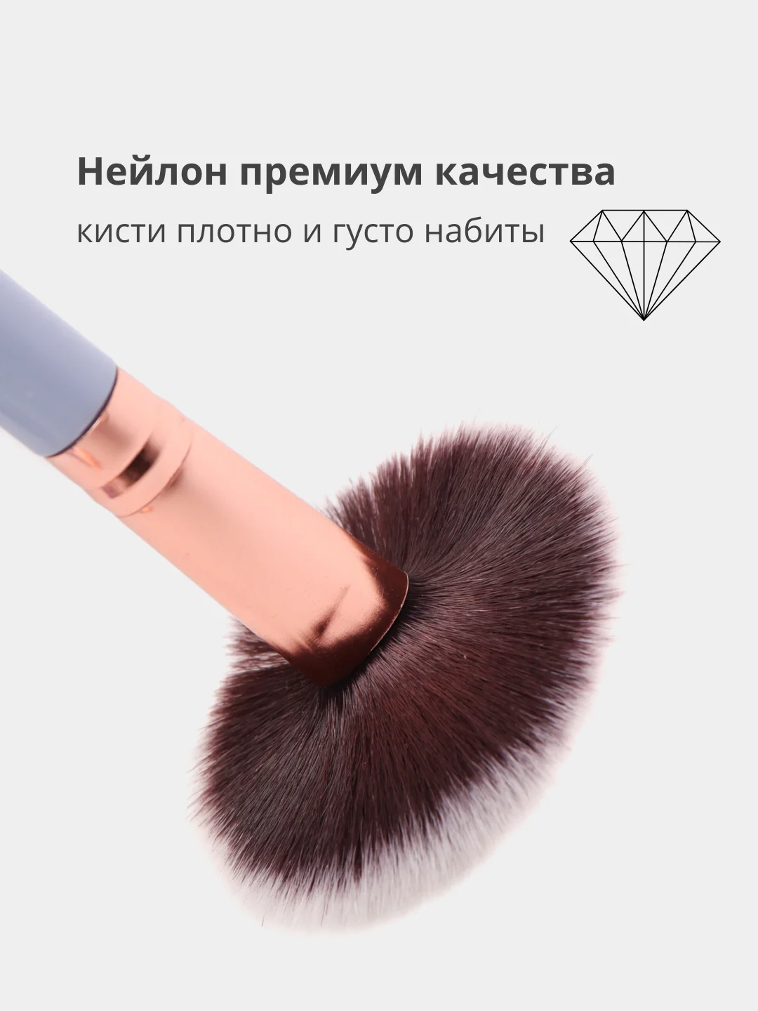 Синий набор кистей для макияжа лица 5 штук, кисти для макияжа, для сухих и жидких текстур