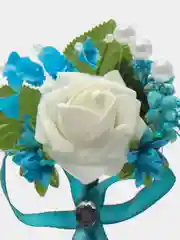 Лазурный бутоньерка для жениха, браслет на руку с цветами на свадьбу