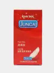 Красный презервативы Juncal, с интимной смазкой, ультратонкие, 12/10 штук