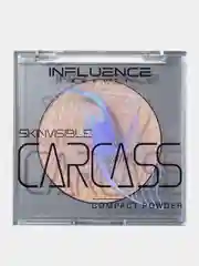 Пудра Influence Beauty SKINVISIBLE CARCASS, матовый финиш, тон 02, светло-бежевый, 4,2 г