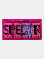 Палетка хайлайтеров Influence Beauty SPECTR, 4 оттенка, влажный дуохромный финиш, 10 г