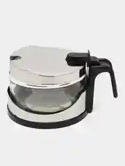 Сахарница с ложкой d=9см h=7см v=250мл (стекло/металл)